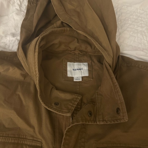 Old Navy Tan Hooded Jacket - Picture 2 of 3